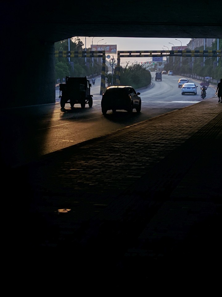 black tunnel.