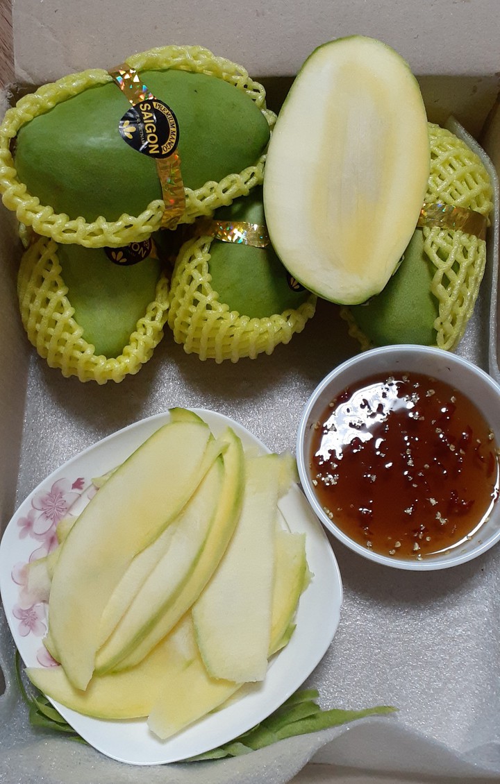 xoài mắm đường