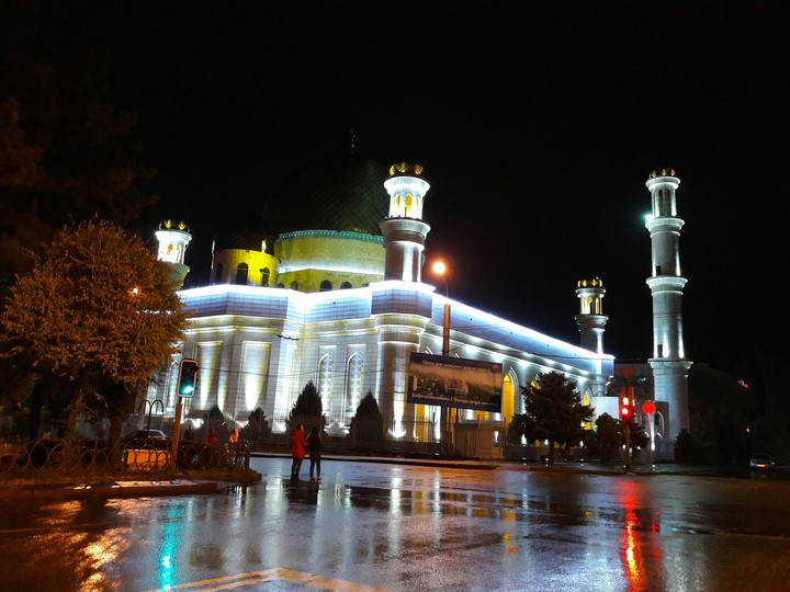 The central mosque of a city of Almaty