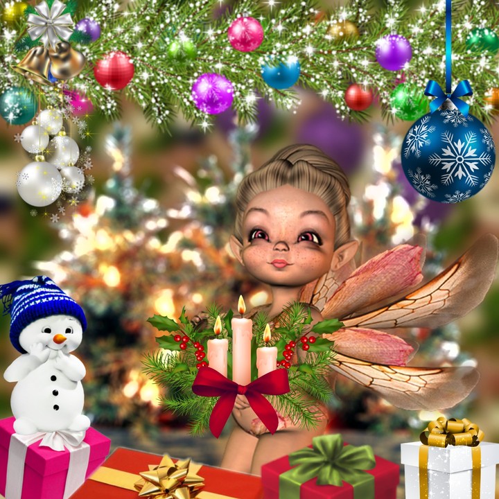 Kerzenschein zu Weihnachten