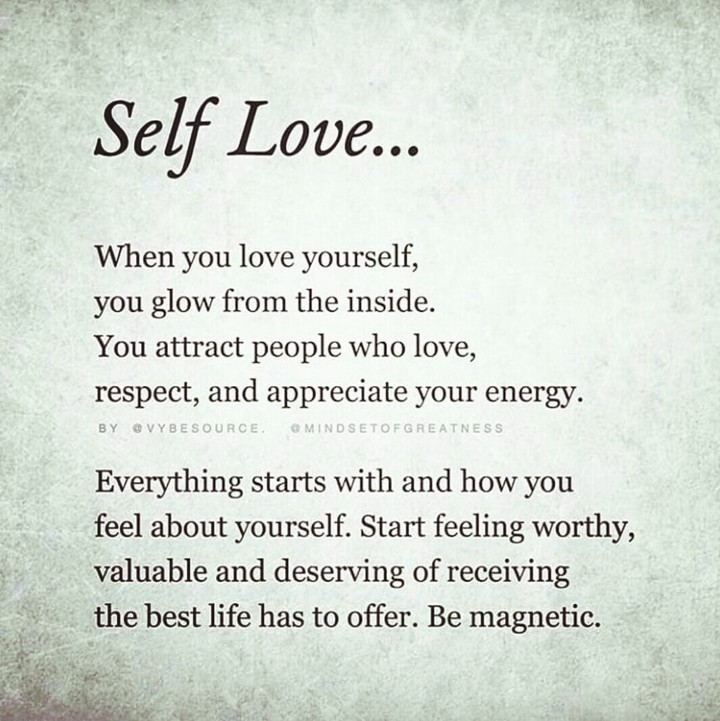 Just love ur self 