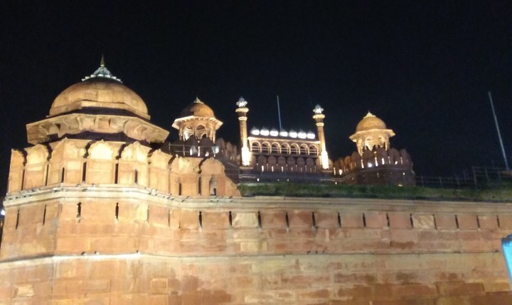 Red Fort at night