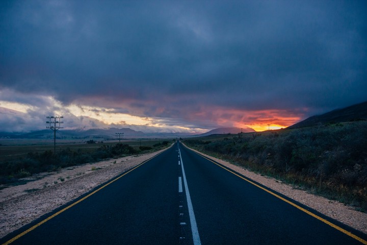 sunset from over rode.