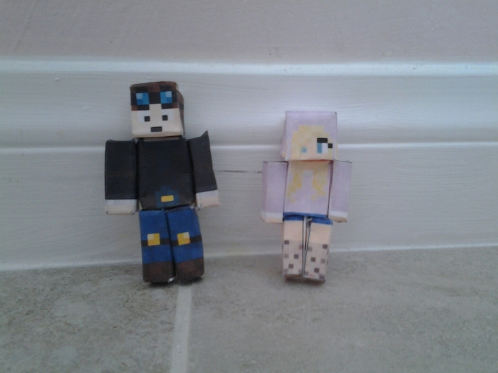 DanTDM and the Cookie Girl paper dolls