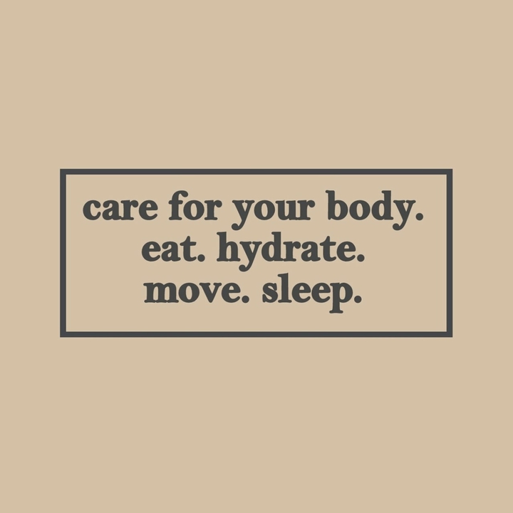 Care for your body