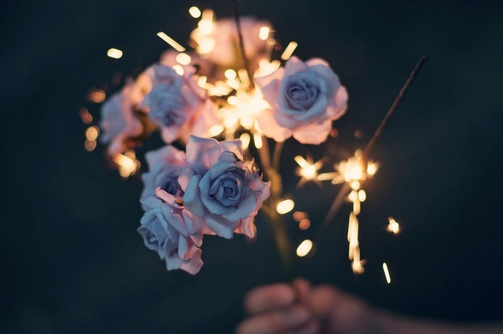 Fire and roses