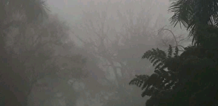 mist covers Kampala Uganda