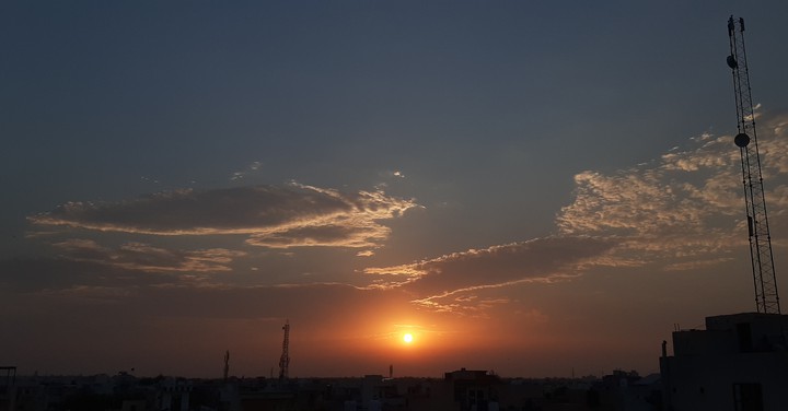 Beautiful Sunset in India