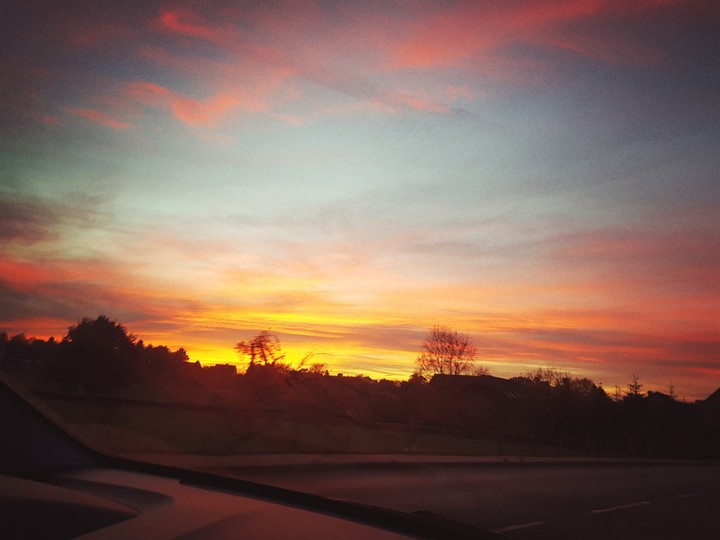 Sun goes down