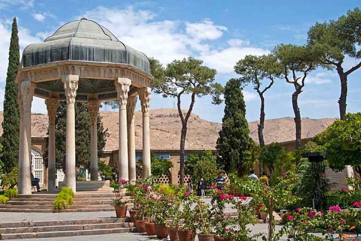 Hafez tomb in Shiraz