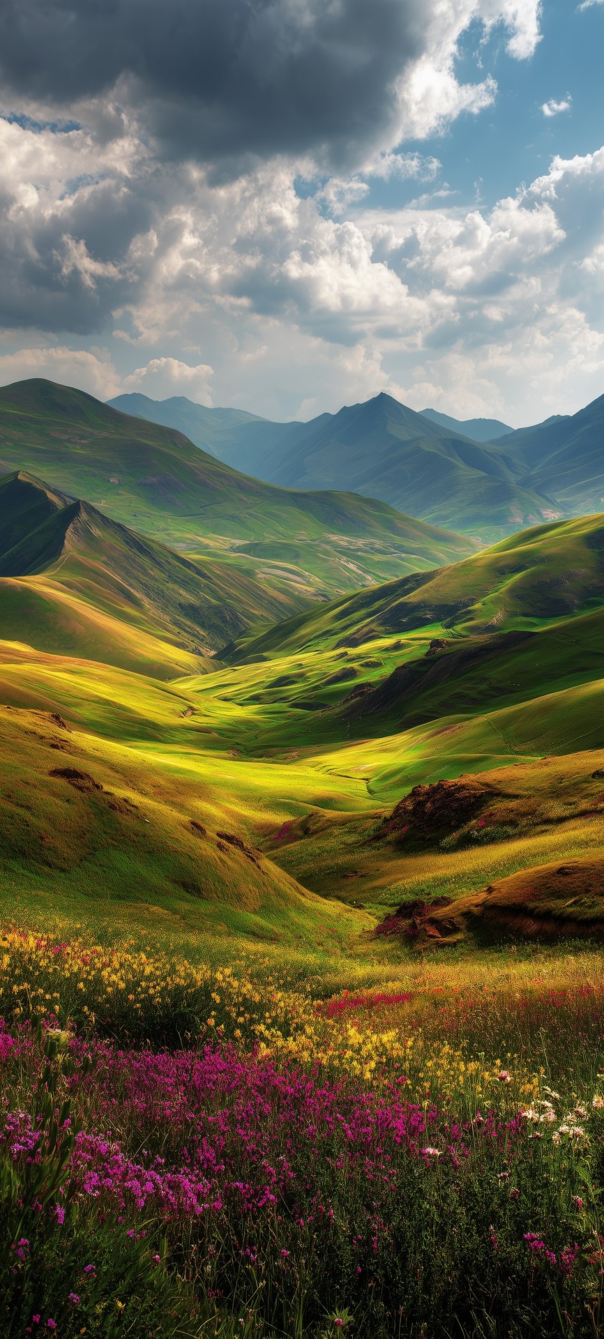 papéis de parede grassland, green