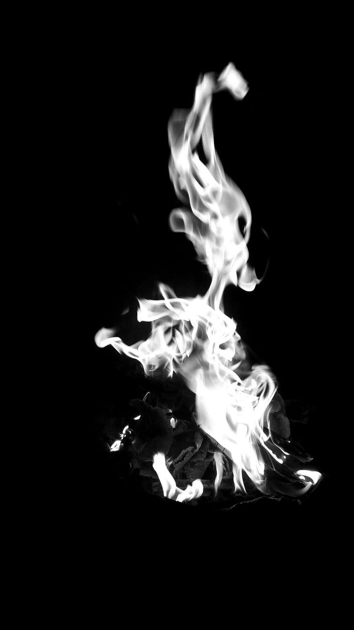 fire in dark