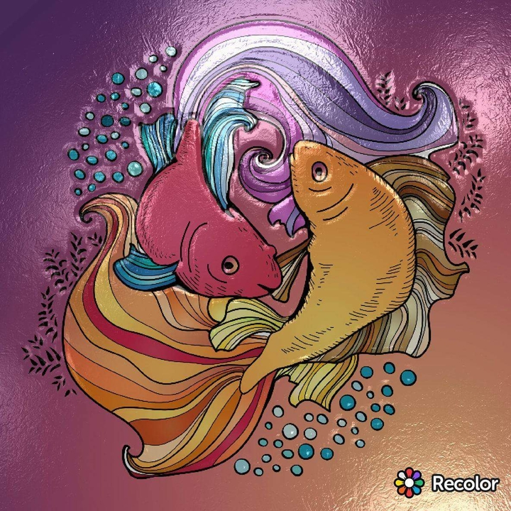 colored fish