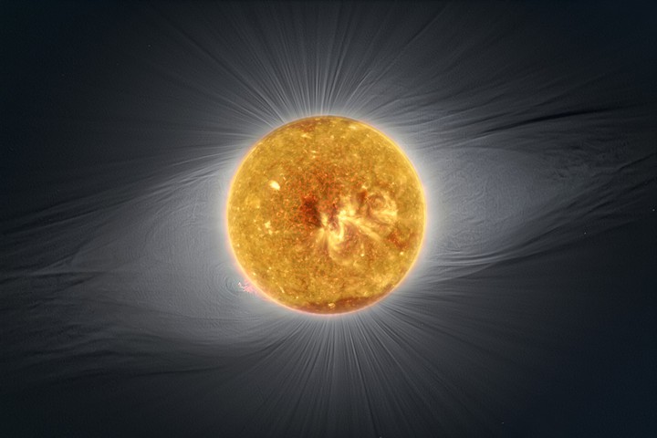 The sun is in full glory
