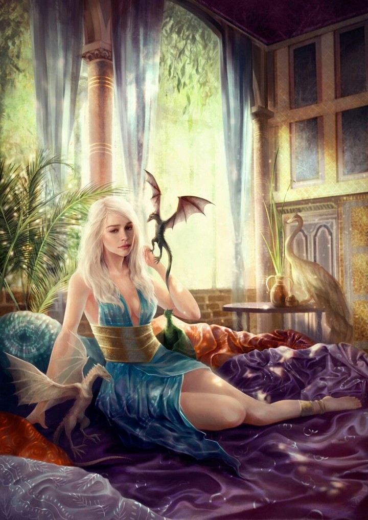 Daenerys with her children