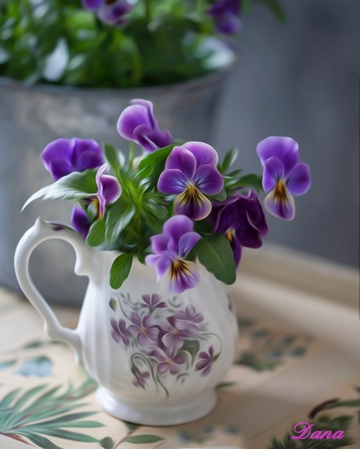 Viola.. cottage art