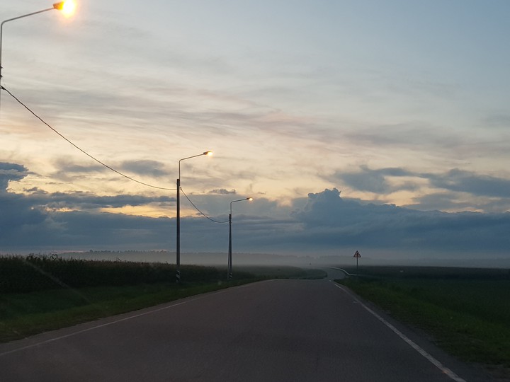 misty landscape