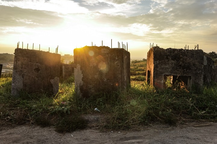 beautiful sunset in Indonesia