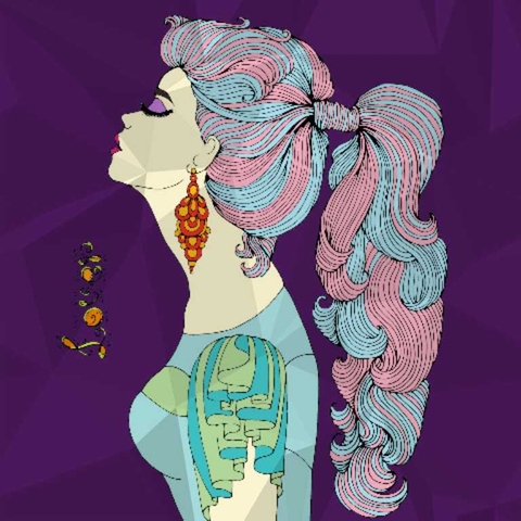 sfondi illustration, purple