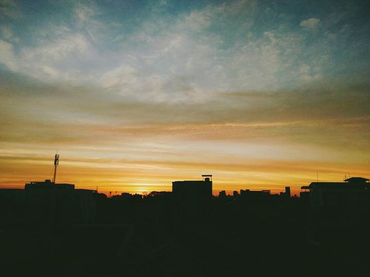 First sunset of 2019