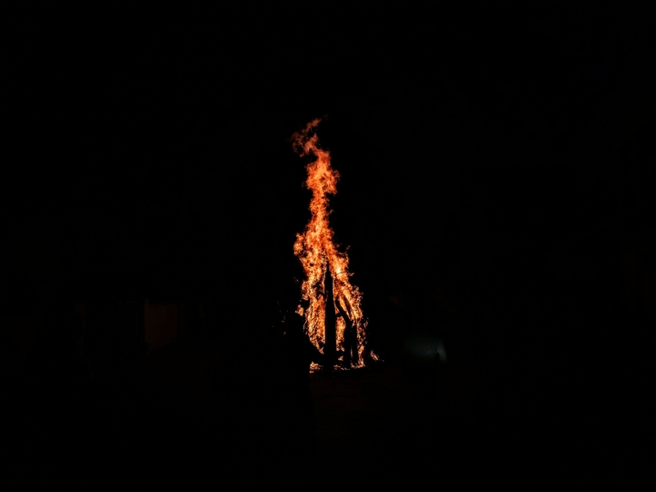 Holi festival Fire