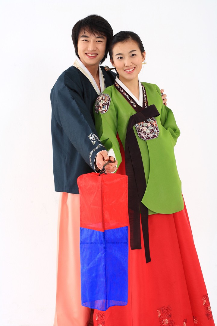 Couple in Korean Dress I
