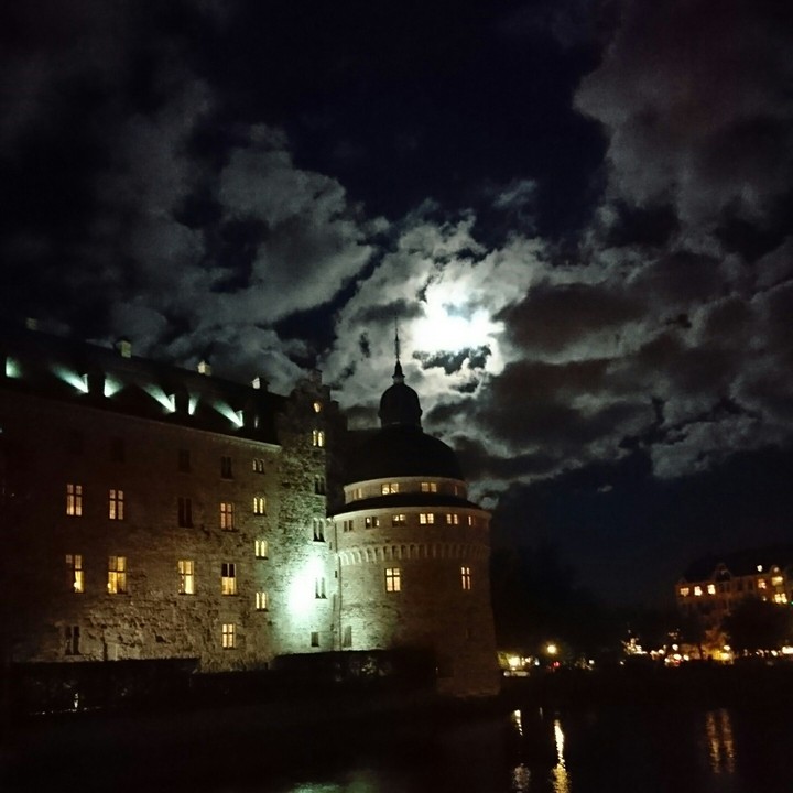 Castle and Moon