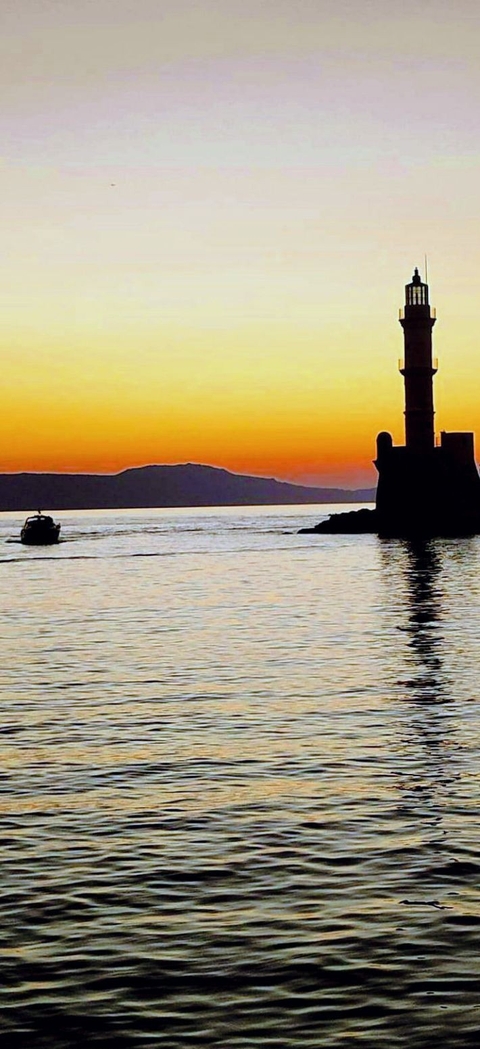 خلفيات sunset, lighthouse