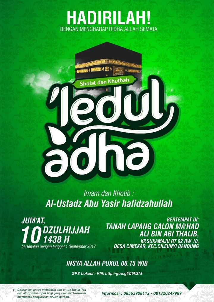 poster fawaid design, pamflet, ied