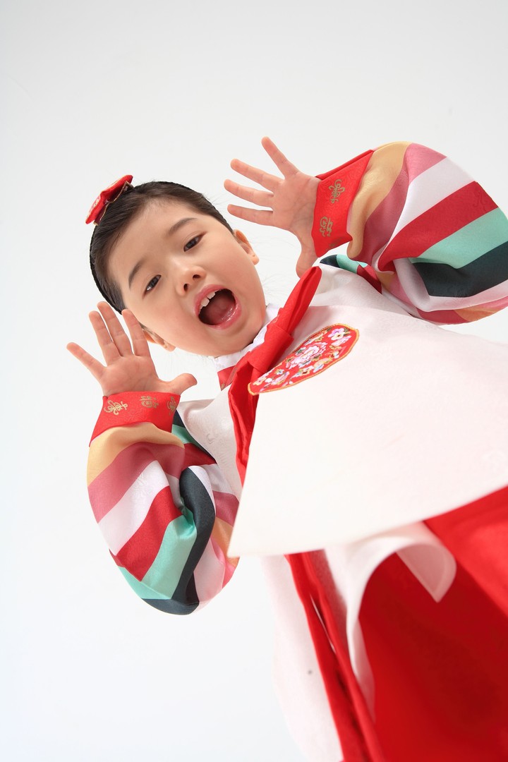 Family in Korean Dress