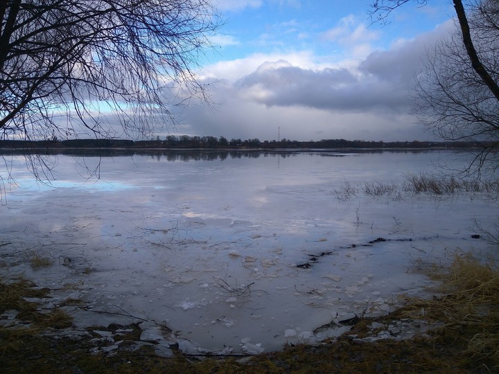 Winter lake, Russia,Mojaisk