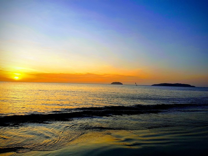bright sky and sunset