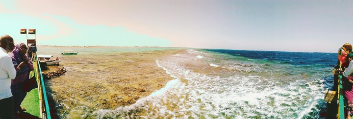 The far beach.