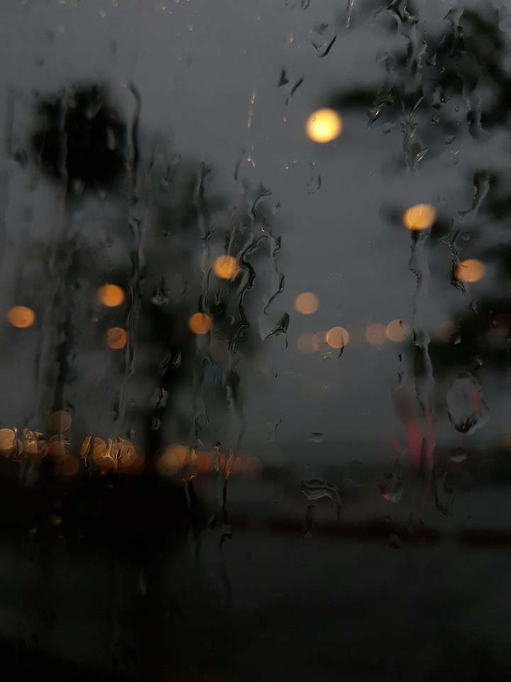 Water drops bokeh