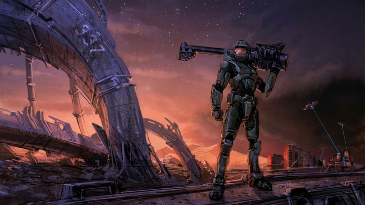 Halo Master Chief Keyblade Fan Art