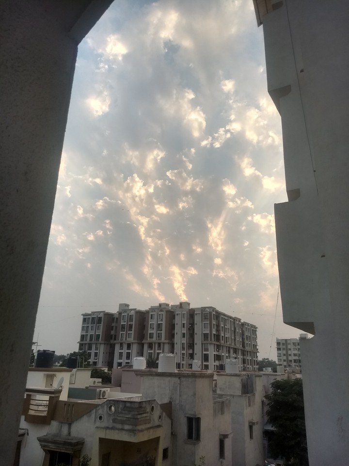 Partly cloudy