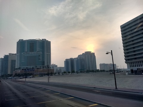 City sunset