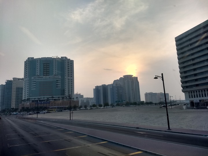 City sunset