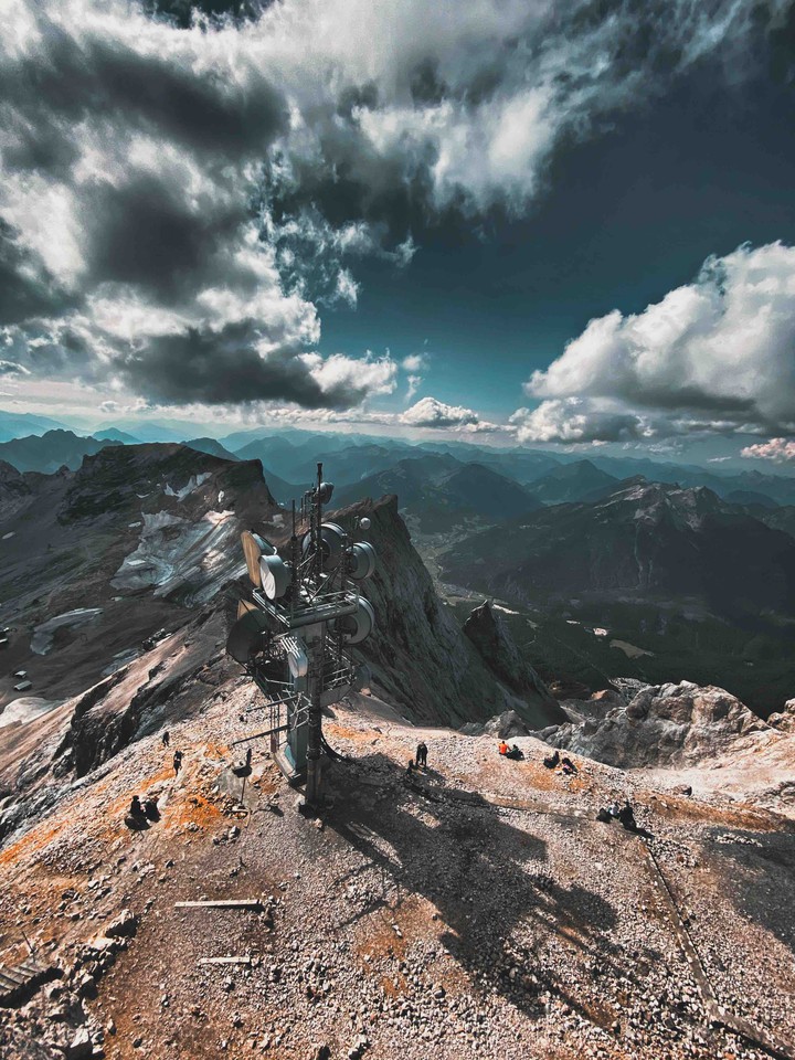 Zugspitze Mountains sky