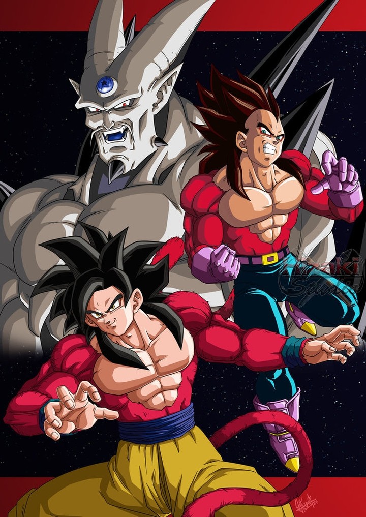 DRAGON BALL GT GOKU&VEGETA AND BAD DRAGON