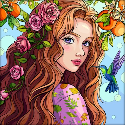 illust, iris Hintergrundbilder