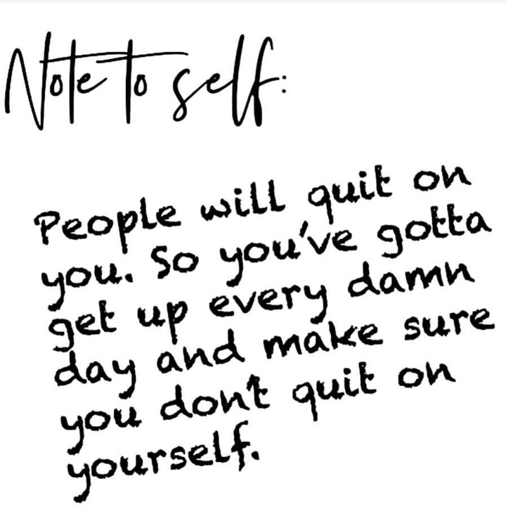 note to self