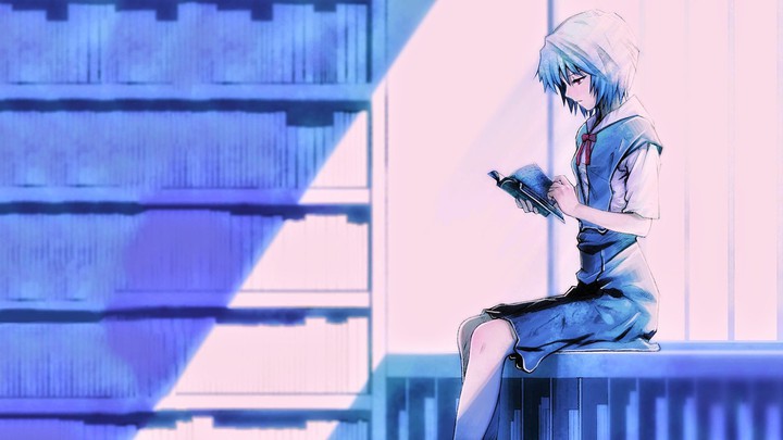 Rei Ayanami Reading
