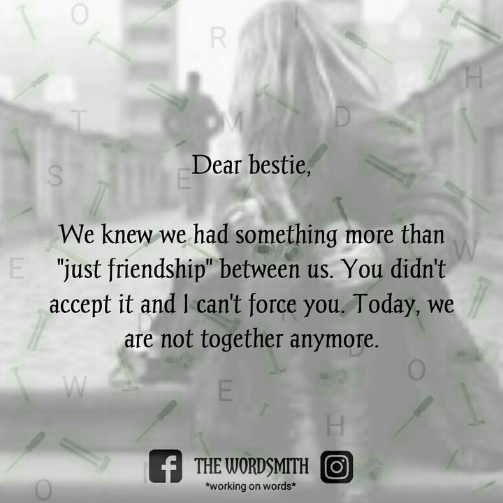We don't talk anymore!