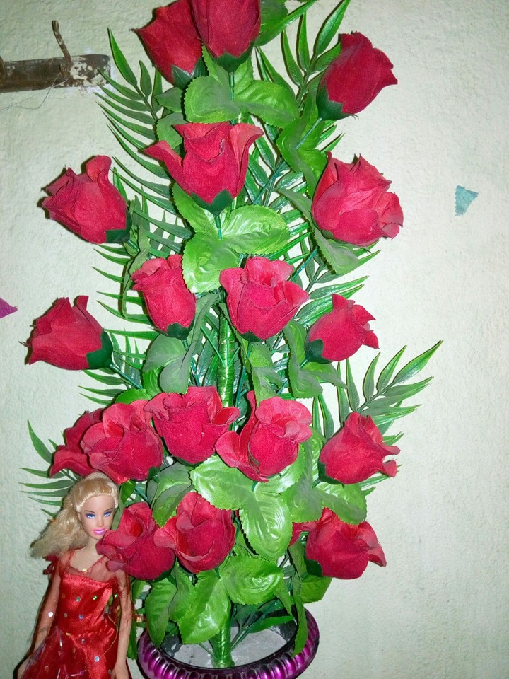 Doll with Rozy Flower
