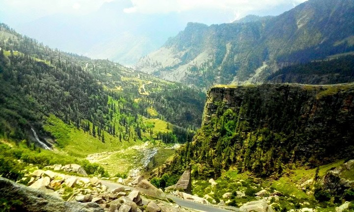 mountain view.