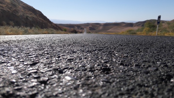 summer road . iran . razavi khorasan . darrehgaz