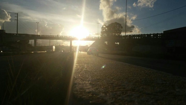 In the sun