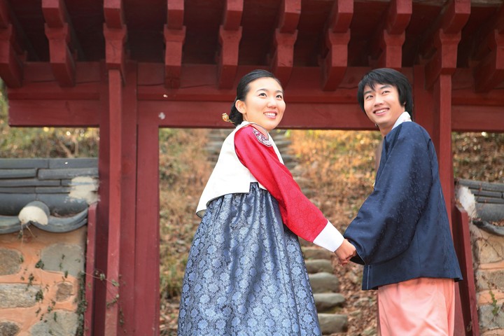 Couple in Korean Dress II