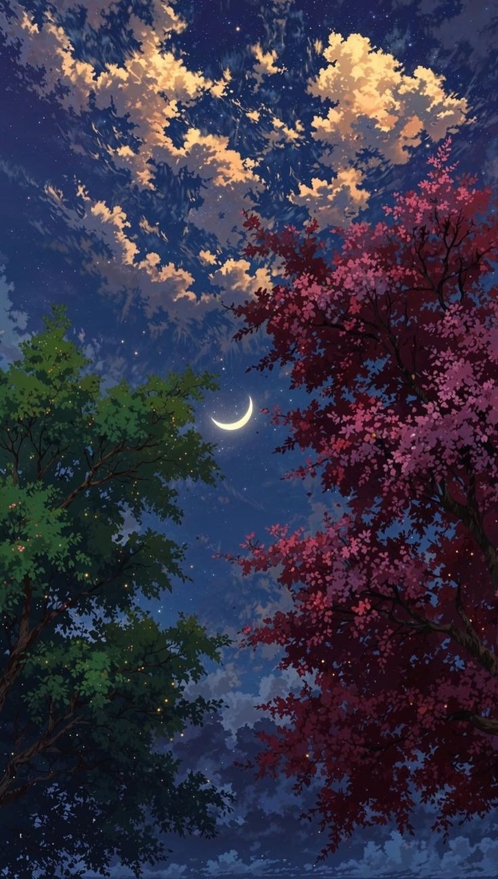 sfondi evening, moonlight